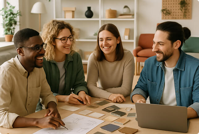 Furniture design team